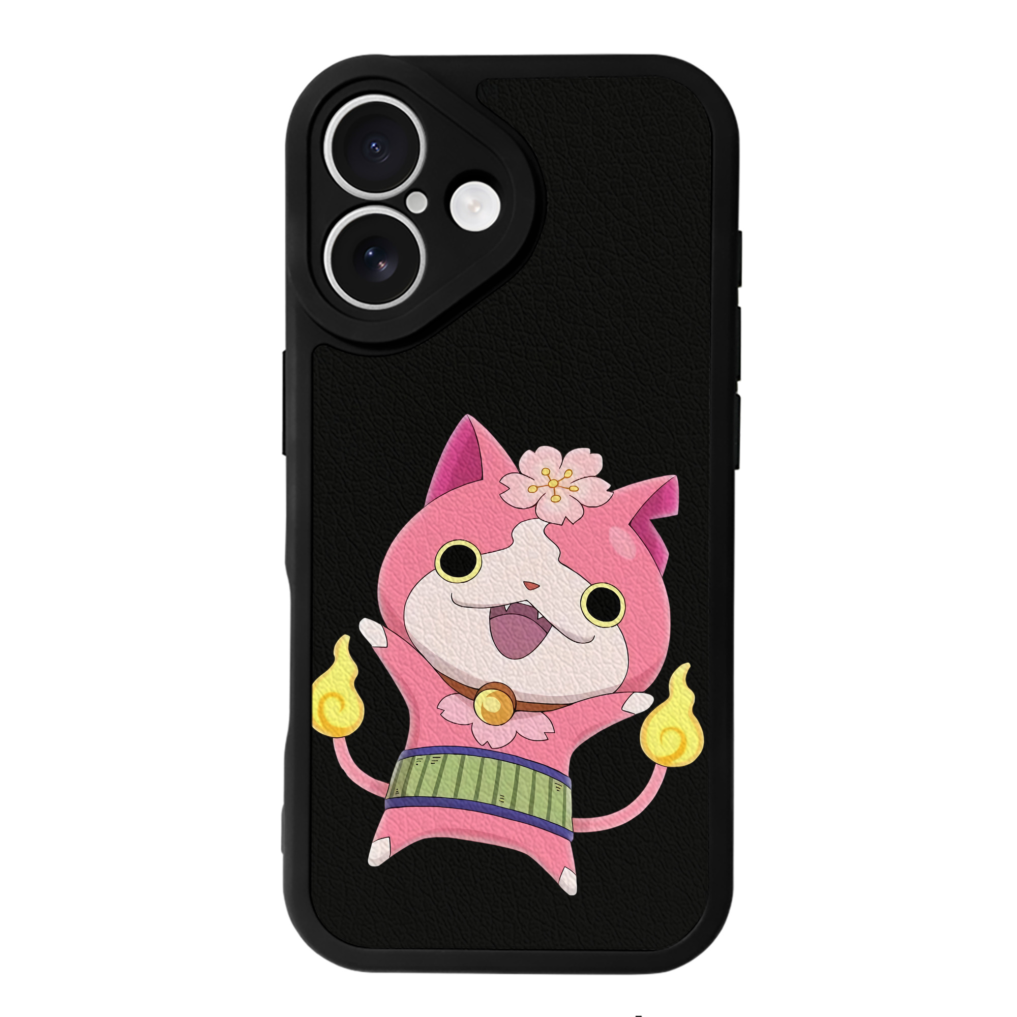 （画像用） 妖怪ウォッチ Yo-kai Watch 【iPhone 16シリーズ対応】シリコンスマホケース（レザー調） 材質：シリコン